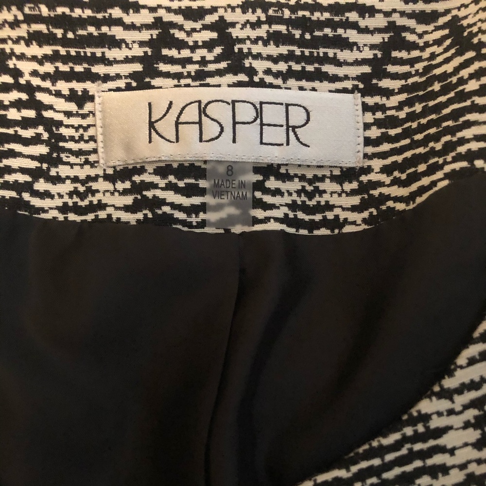 KASPER Diamond Print Bell Sleeve Jacket - Picture 4 of 6